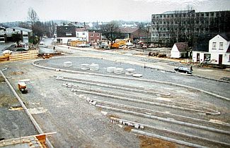 Baustelle des Busbahnhofs an der Wilhelmstraße